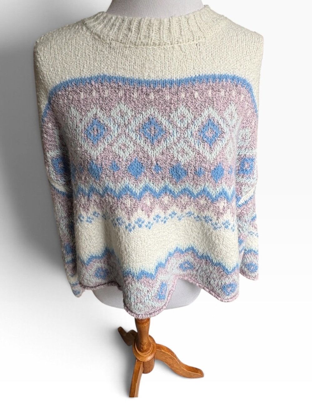 Sharlene Wool Blend Bell Sleeve Pullover Sweater